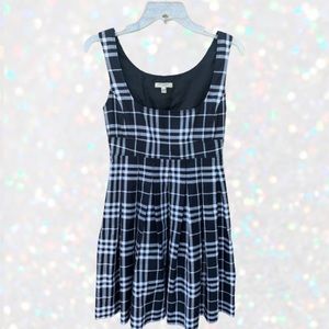 Burberry Sleeveless Nova Check Pleated Dress US 2